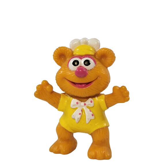 Vintage Fozzie Bear 2" Figures Muppet Babies Lot of 2 Collectible - Picture 12 of 12